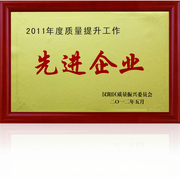 齐达康-2011年度质量提升先进企业