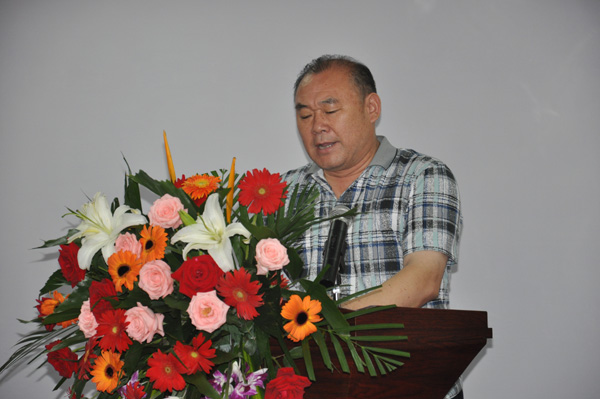 合肥市燃气办晋传银主任发表讲话，齐达康加气站技术交流